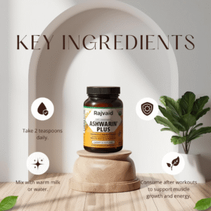 Rajvaid Ashwarin Plus Powder- Ayurvedic Weight & Muscle Gain Powder - Image 3