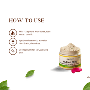 Rajvaid Multani Mitti- Natural Formula For Soft And Glowing Skin - Image 3