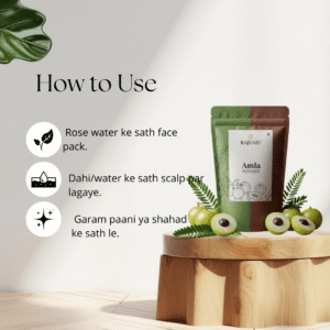 Rajvaid Amla Powder- For Wrinkle Free Skin And Shining Hair - Image 3