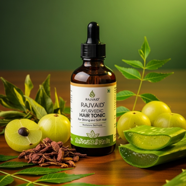 Rajvaid Ayurvedic Hair Tonic for strong and soft hair - Image 2