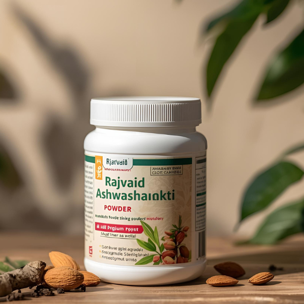 Rajvaid Ashwashakti Powder- Ayurvedic Weight And Muscles Gain Powder For Me - Image 2