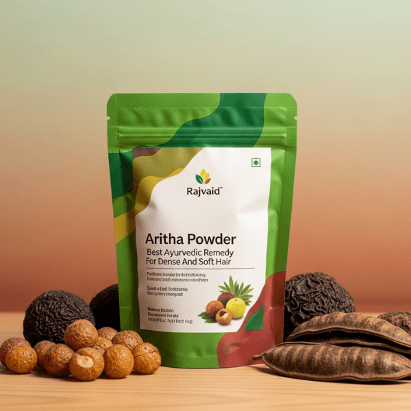 Rajvaid Aritha Powder- Best Ayurvedic Remedy For Dense And Soft Hair - Image 2