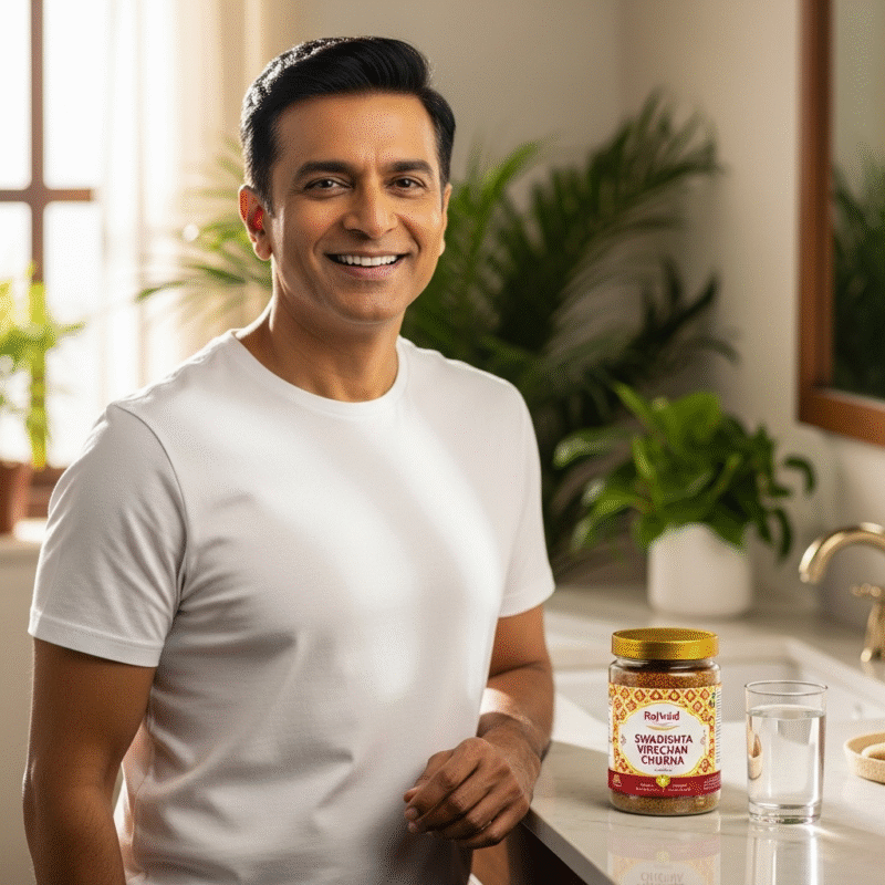 Rajvaid Swadishta Virechan Churna- Ayurvedic Formula That Stimulates Bowel Movements