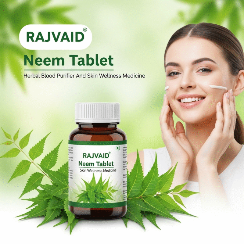 Rajvaid Neem Tablet- Herbal Blood Purifier And Skin Wellness Medicine