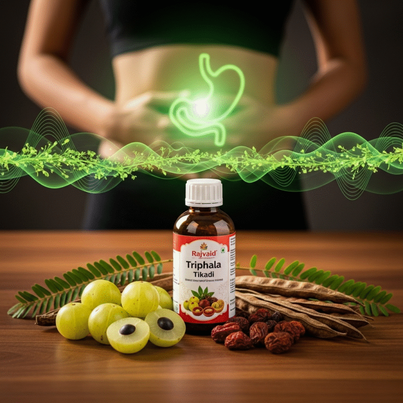 Rajvaid Triphala Tikadi- Get Relief From Stomach And Intestine Problems